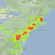 Illustration for article titled This map shows the incredible extent of Fridays meteor sightings